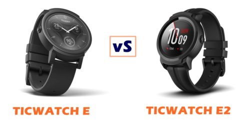 ticwatch e vs e2 compared