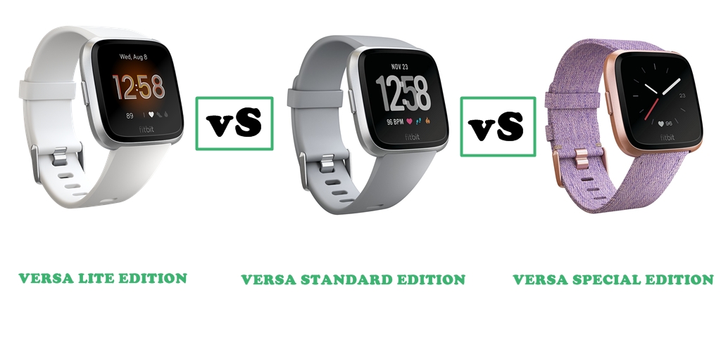 Fitbit Versa Lite vs Versa vs Versa Special Edition - What's the Difference?