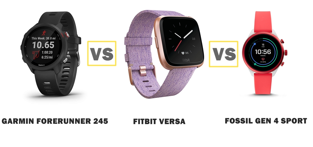 fossil sport smartwatch vs fitbit versa