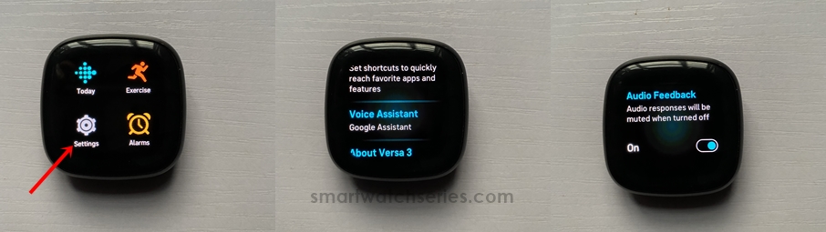 Activate Voice assistant on watch and enable voice response