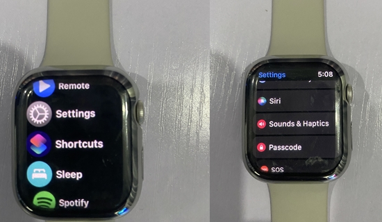 Setup passcode for apple watch