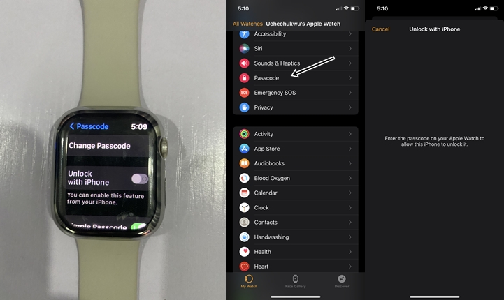 Setup unlock Apple Watch with iPhone