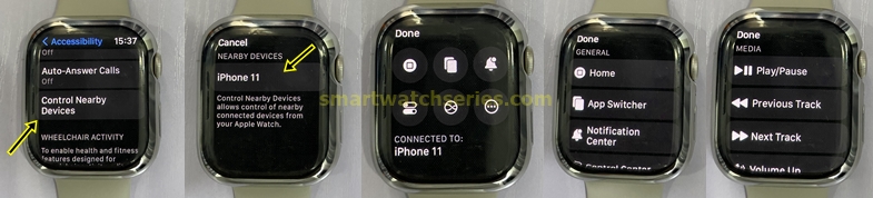 WatchOS 9 - How to control iPhone from Apple Watch