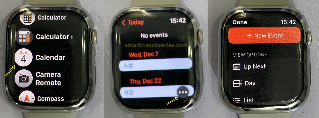 WatchOS 9 - How to create event directly on Apple Watch