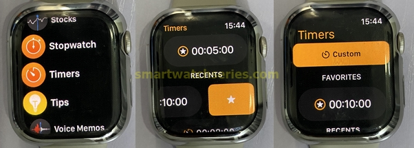 WatchOS 9 - How to favorite timers