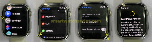 WatchOS 9 welcomes low-power battery saver mode
