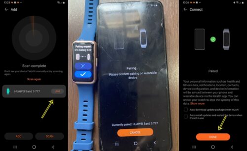 Connect Huawei Band 7 to Android and iPhone