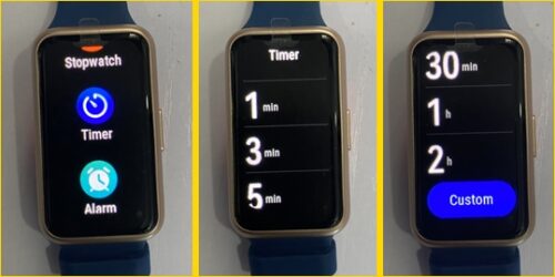 How to setup a timer on Huawei Band 7