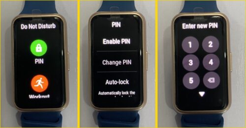 How to setup passcode for Huawei Band 7