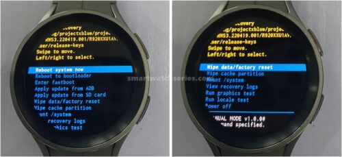 Factory reset Galaxy Watch 5 - Step 2